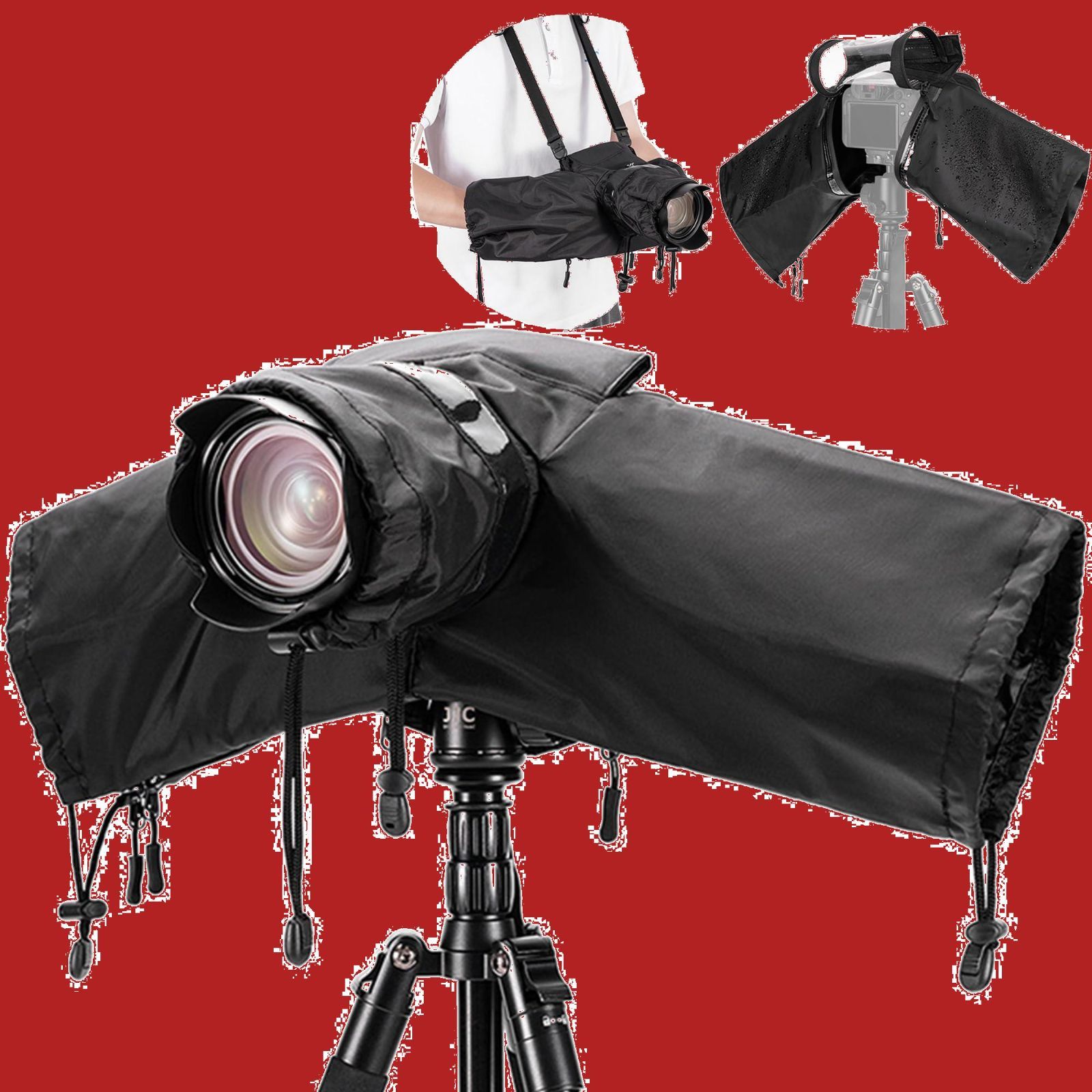 特価商品】【カメラストラップ装着可能】JJC カメラレインコート