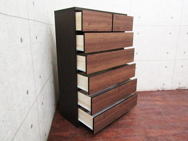 6段タンス バンビ サンウッディ 展示品 SUNWOODY/サンウッディ バンビ(BR) 北欧モダン 6段チェスト