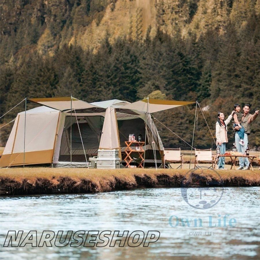 大好評☆ツールームテント 6人用 大型 ドーム型テント ファミリー