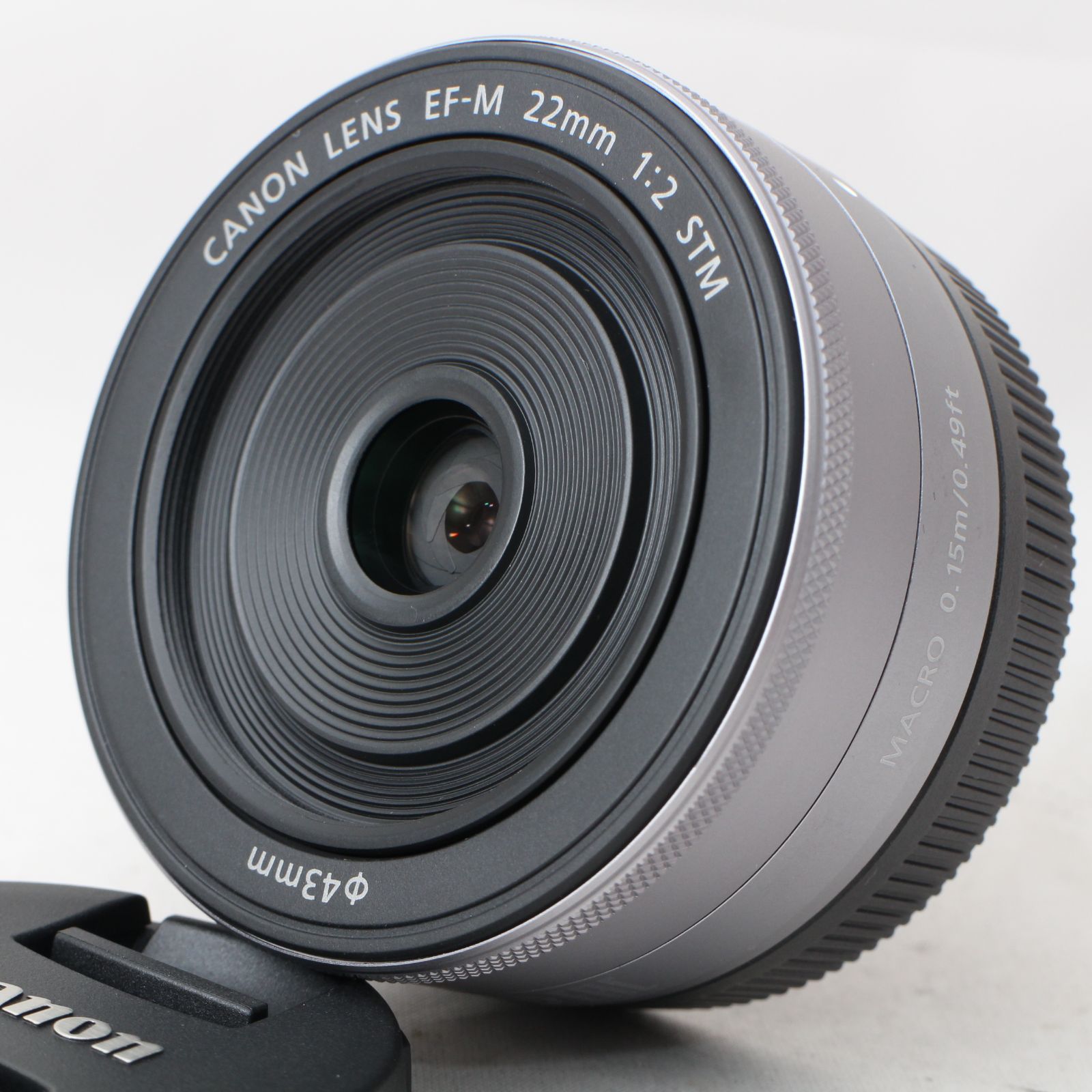 ☆美品☆ Canon 単焦点広角レンズ EF-M22mm F2 STM シルバー ミラーレス一眼対応 EF-M222STMSL キヤノン #2385  - メルカリ