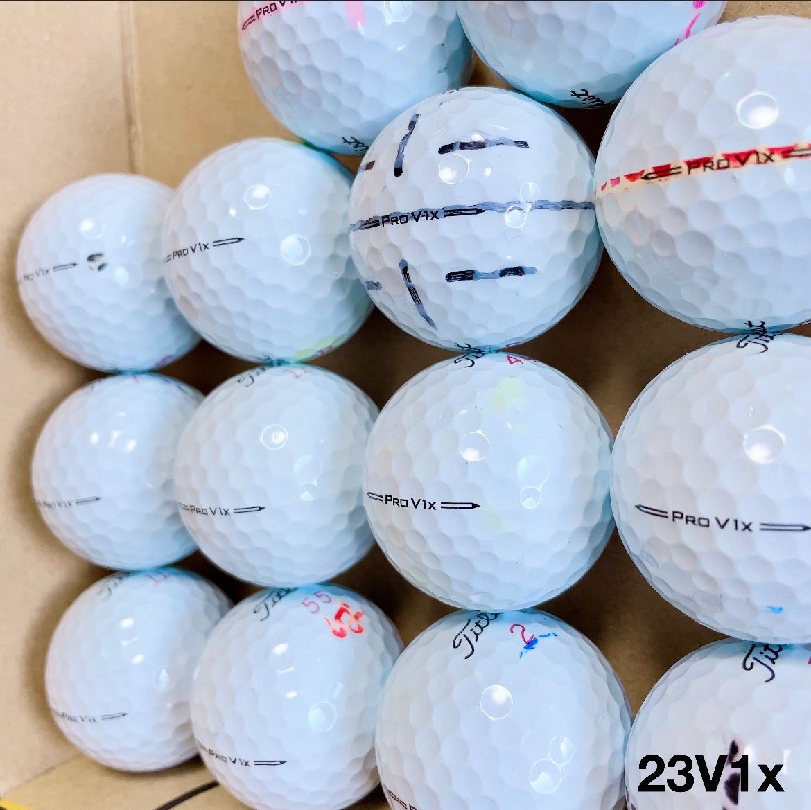 ☆A級☆最新2023モデル タイトリスト Titleist PROV1x 20球 ゴルフ