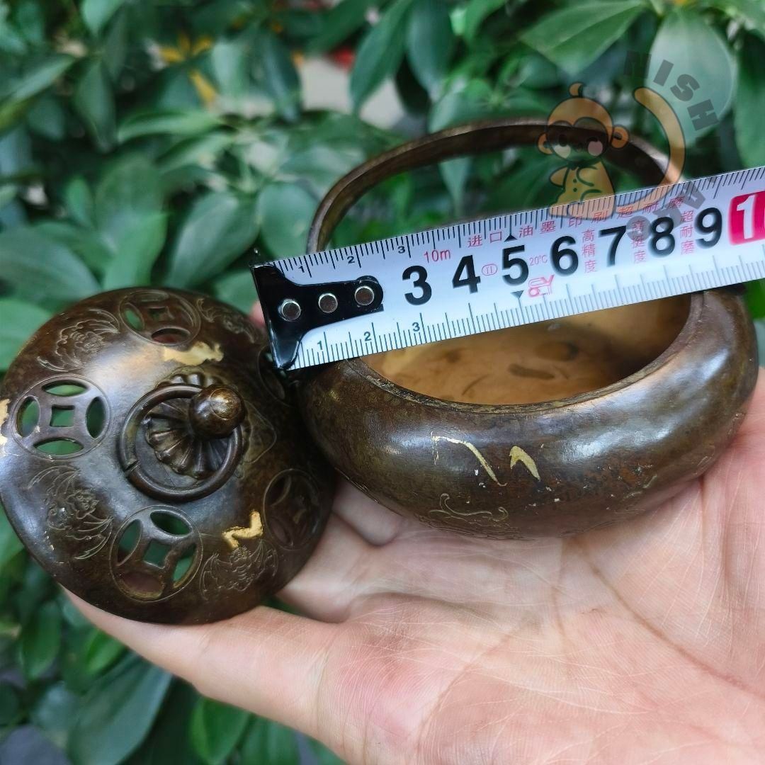 銅器 浄化空気香炉 暖手炉 禅意 香道 茶道 盤香炉 工芸品 置物 銅器 浄化空気香炉 暖手炉 禅意 香道 茶道 盤香炉 工芸品 置物