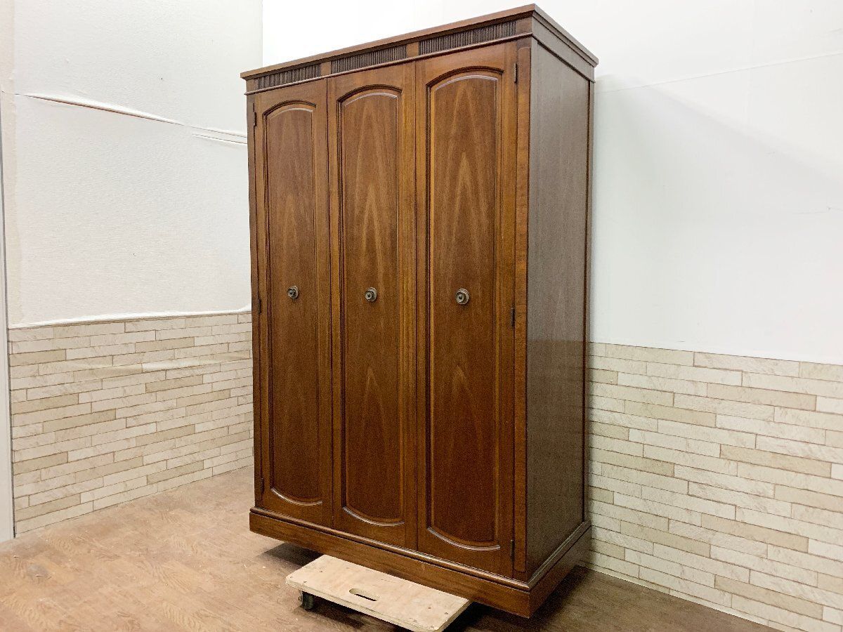 DREXEL HERITAGE ドレクセルヘリテイジ TRIUNE トライユン ワードローブ クローゼット 収納家具 木製 洋服箪笥 定価90万円 D (貝934)