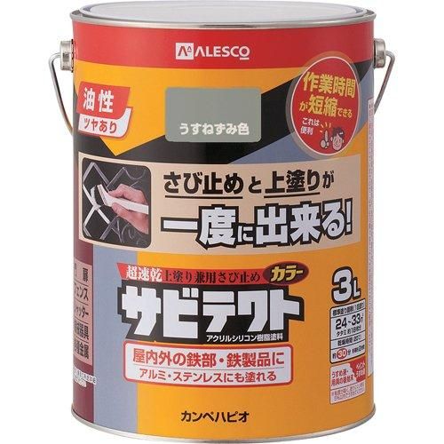 2営業日で発送 カンペハピオ ALESCO サビテクト 3L うすねずみ色 code 7807708
