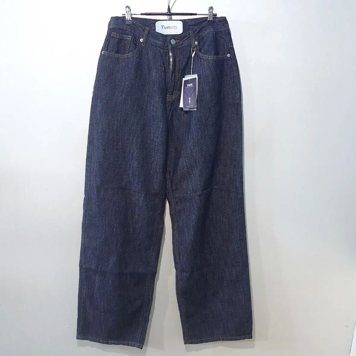 SS (新規) マフィア リネン デニム ワイド パンツ 2color S L