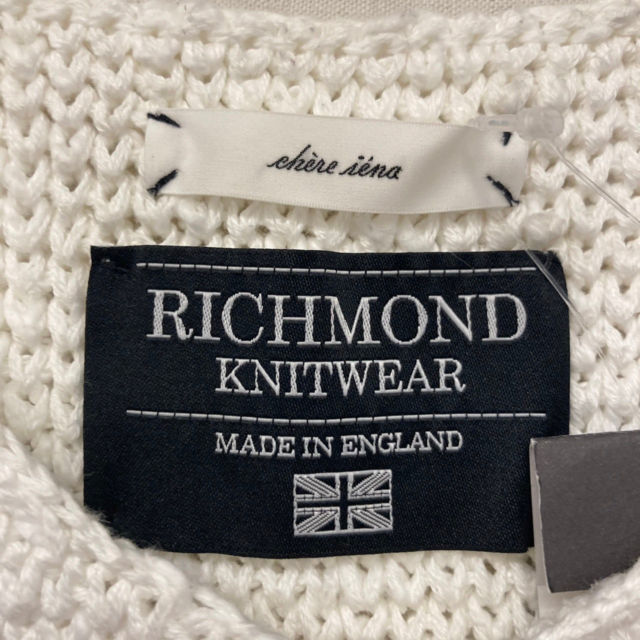 RICHMOND KNITWEAR ケーブルニットセーター 38 毛玉軽減／洗える】ミニ 