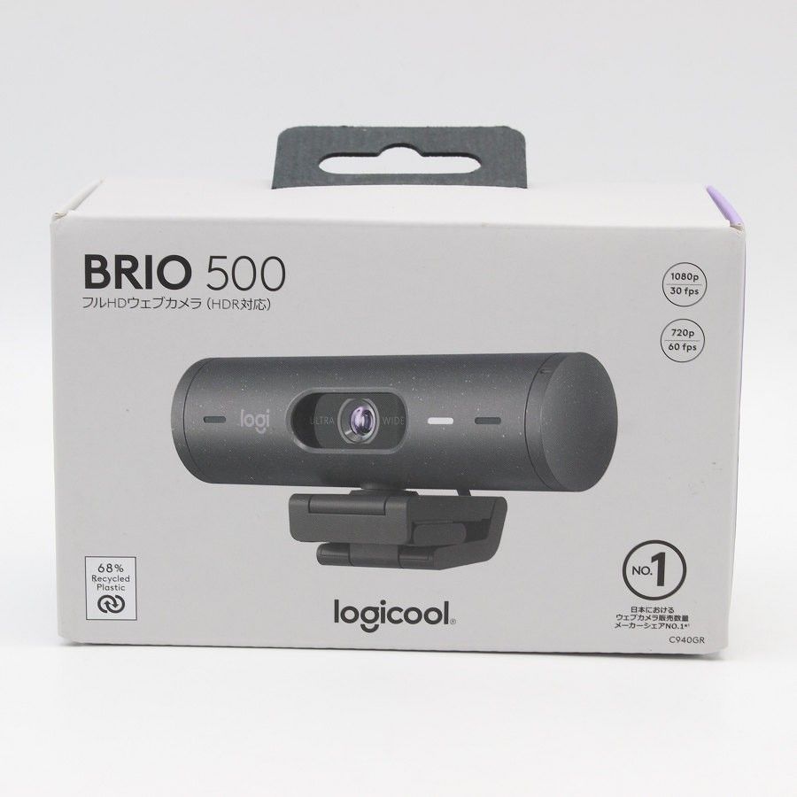 【新品・未使用・未開封品】BRIO 500 C940GR [グラファイト] 新品未開封】Logicool BRIO 500 C940GR グラファイト ウェブ