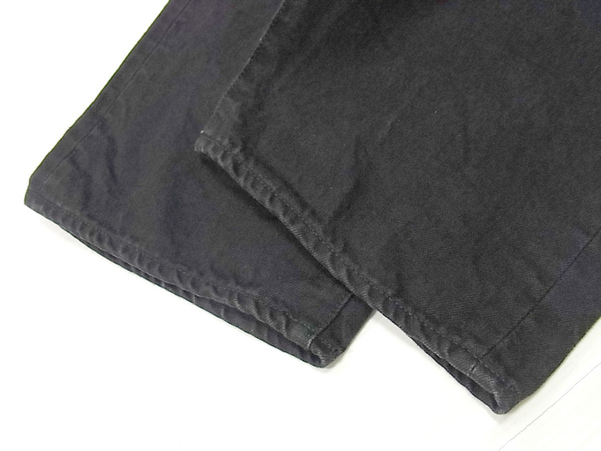 美品！VOO 3D 5P Jeans 本革使い立体ブラックデニム！日本製！ 17eb6df19652793d46fbdeaf003753