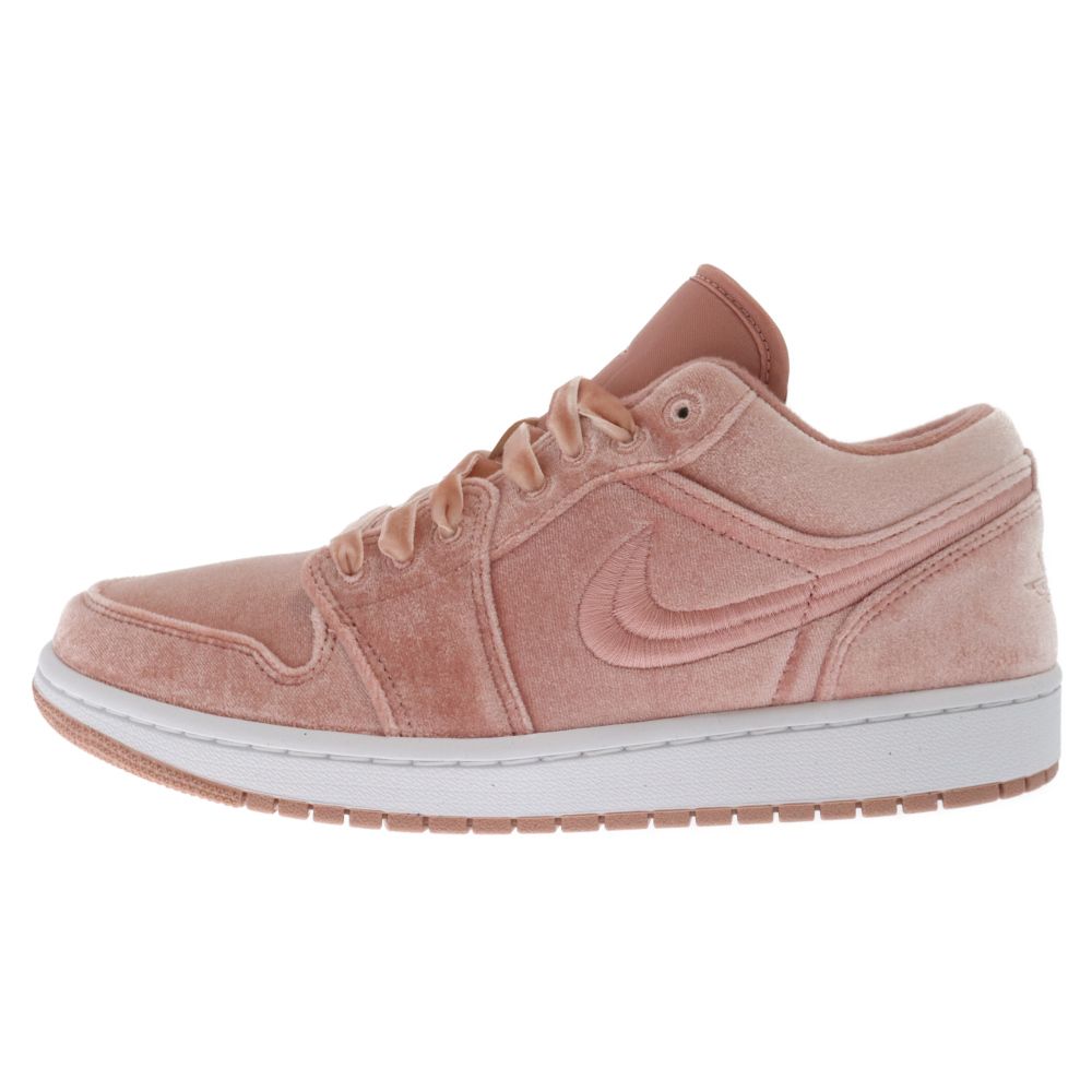 NIKE (ナイキ) WMNS AIR JORDAN 1 LOW SE PINK VELVET ウィメンズ エア ジョーダン 1 ピンクベルベット ローカットスニーカー US11/28cm DQ8396-600