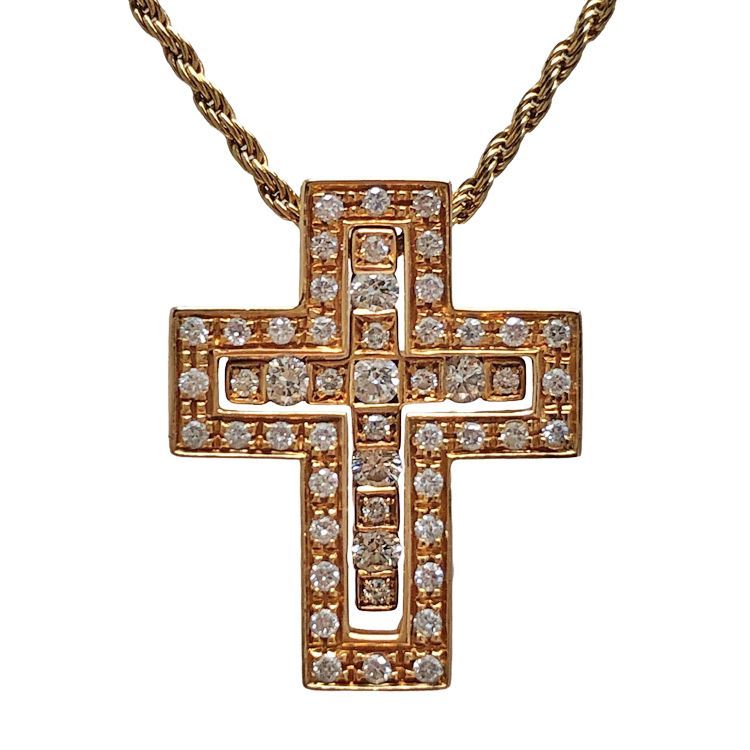DAMIANI ダミアーニ 750PG ベルエポック サイド ダイヤモンド XSサイズ 20070301 ペンダント ネックレス ピンクゴールド ダイヤモンド
