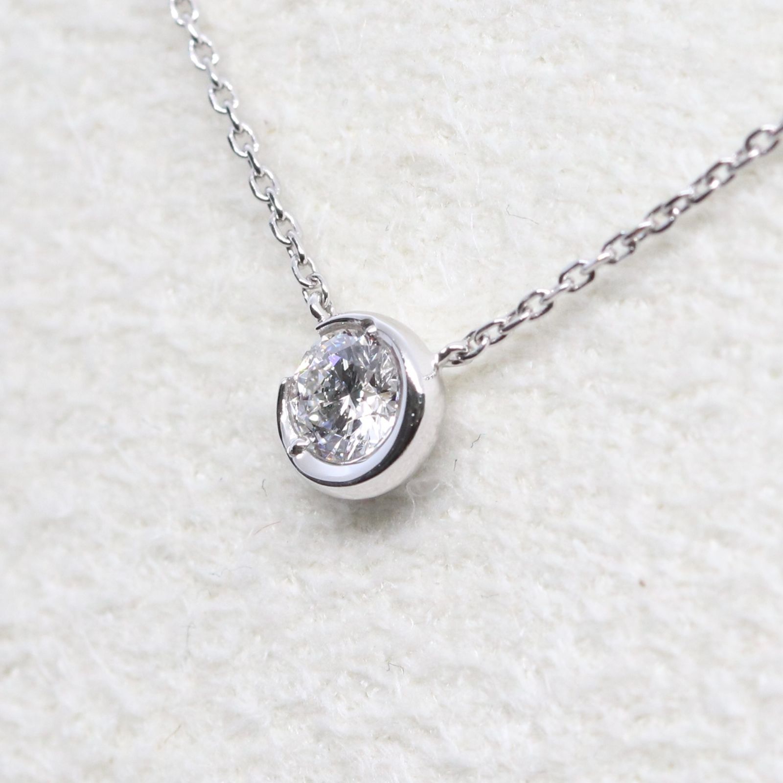 スタージュエリームーンセッティングネックレス0.17ct スタージュエリー ムーンセッティング 0.17 ネックレス /24