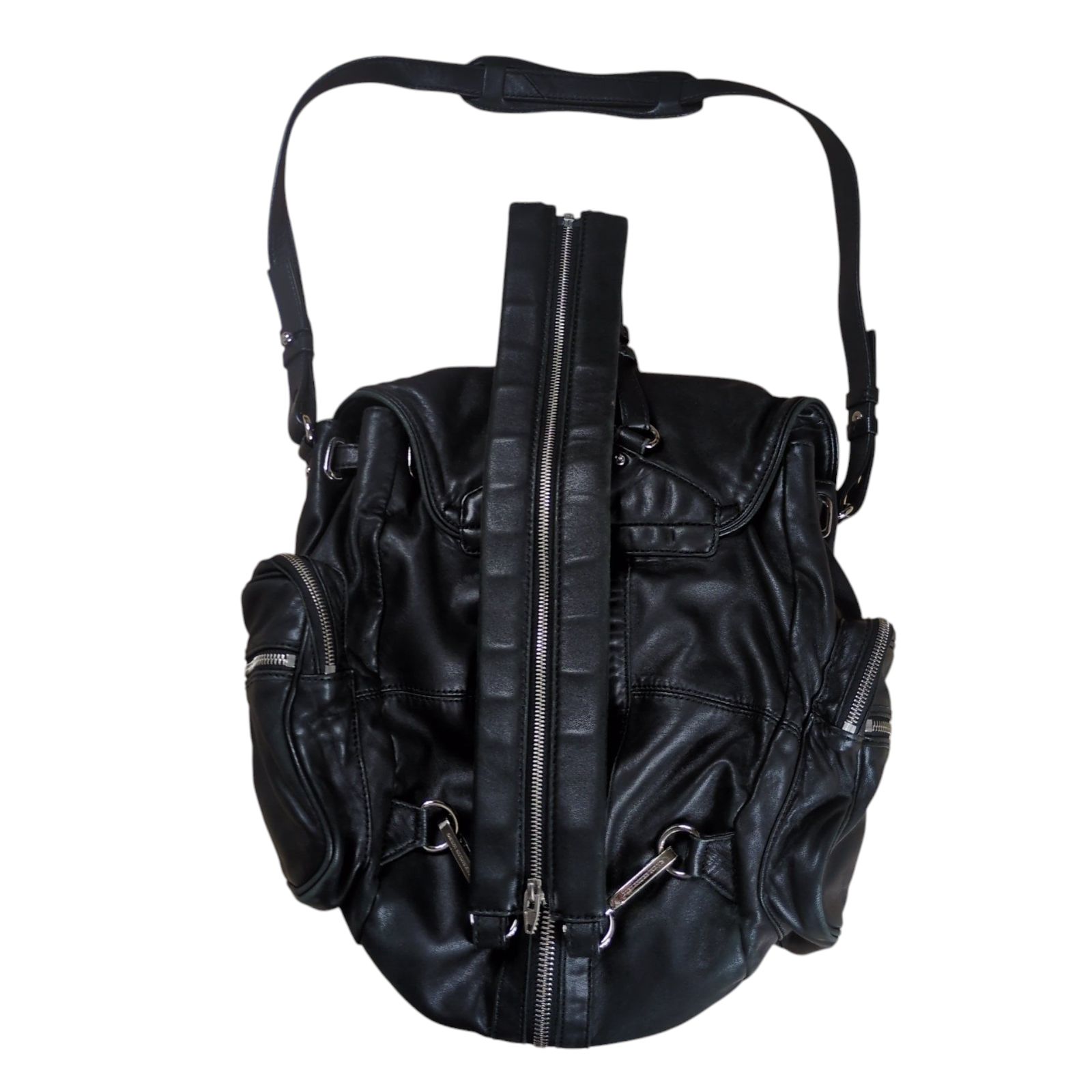 Alexander Wang All Leather 3Way Shoulder Bag, Zip Detail