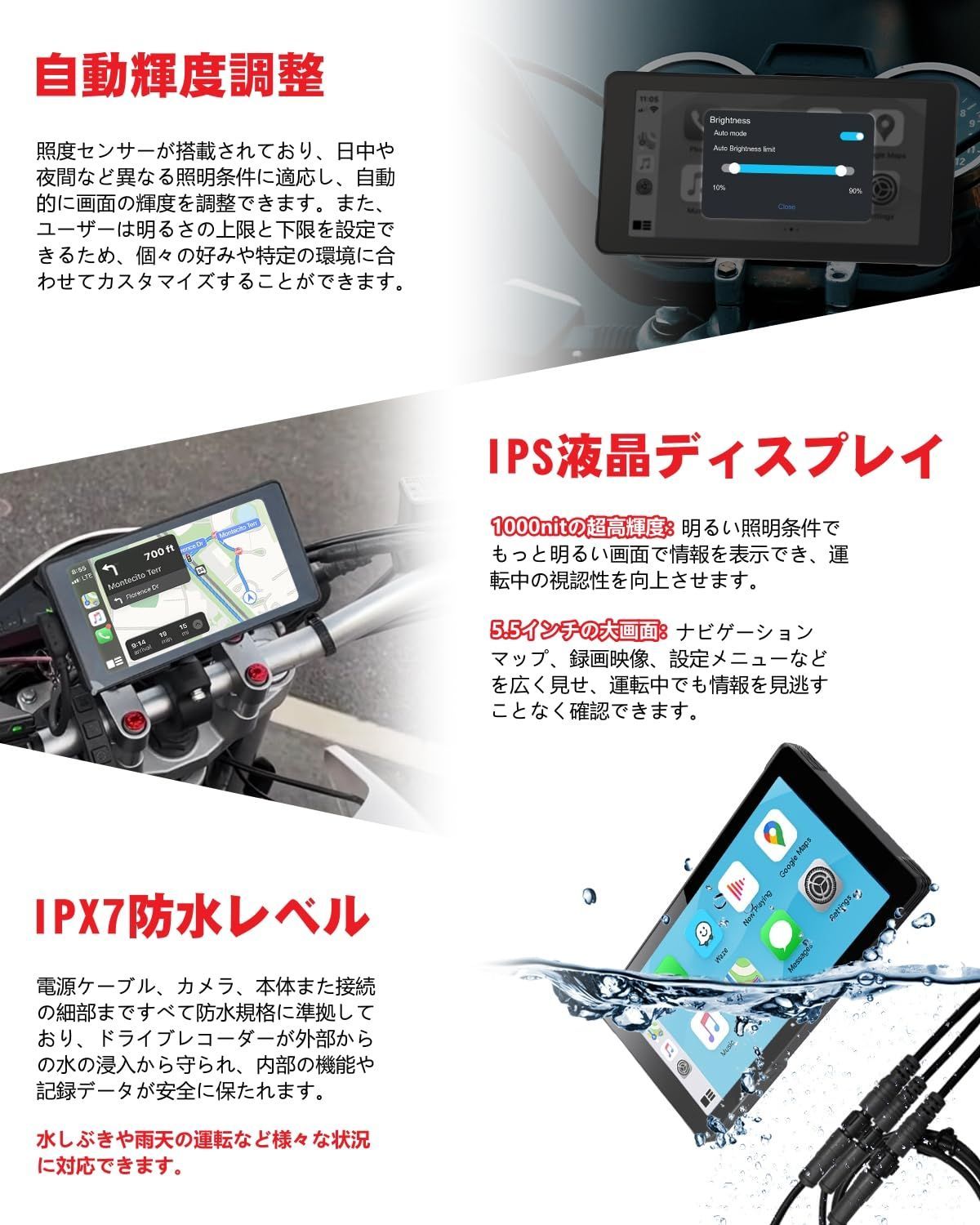 ニコマク NikoMaku バイク用 スマート ドライブレコーダー SM-1