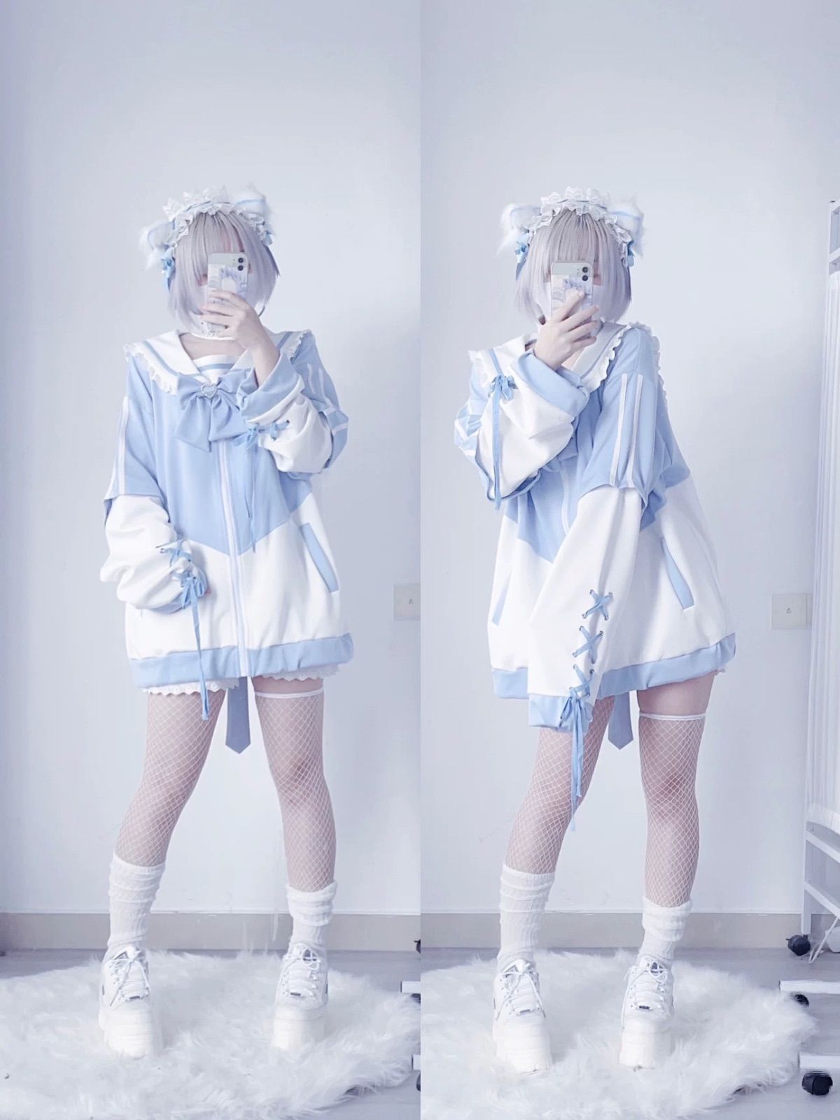 LIZLISA はしごレースハートフリルカーディガン ピンク 00s LIZLISA系