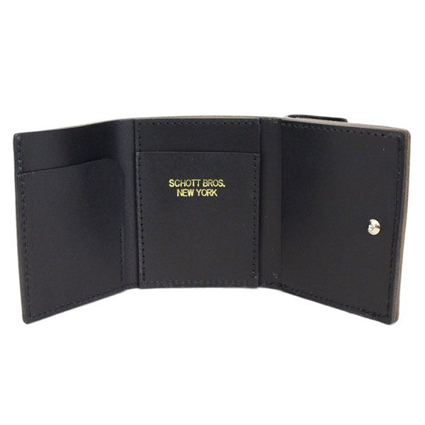 Schott (ショット) 3109067 LEATHER EASY WALLET レザーイージー ウォレット 全2色 09BLACK - メルカリ