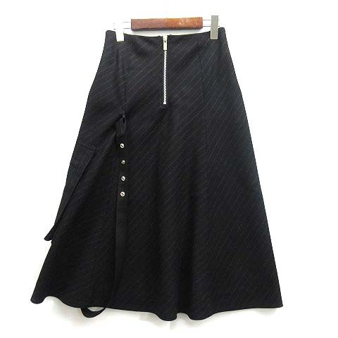 サカイ sacai 2023AW チョークストライプ ストラップ付き スカート 