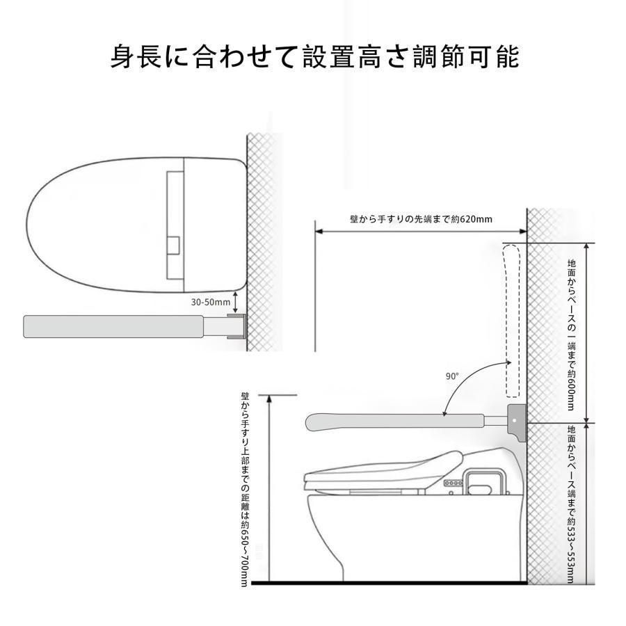 跳ね上げ式ステンレス鋼グラブバー 耐荷