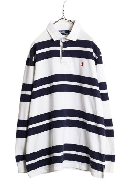 常田大希着 90s POLO RALPH LAUREN ラガーシャツ ボーダー King Gnu
