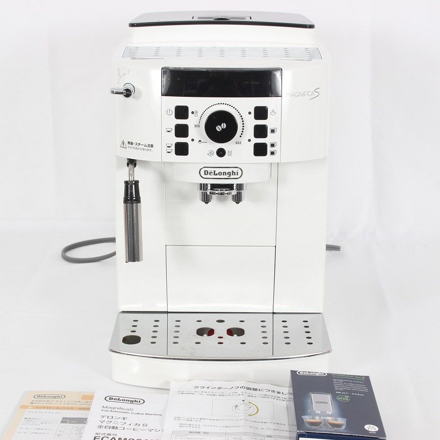 デロンギ マグニフィカS ECAM22112W ホワイト 全自動エスプレッソマシン コーヒーメーカー 本体