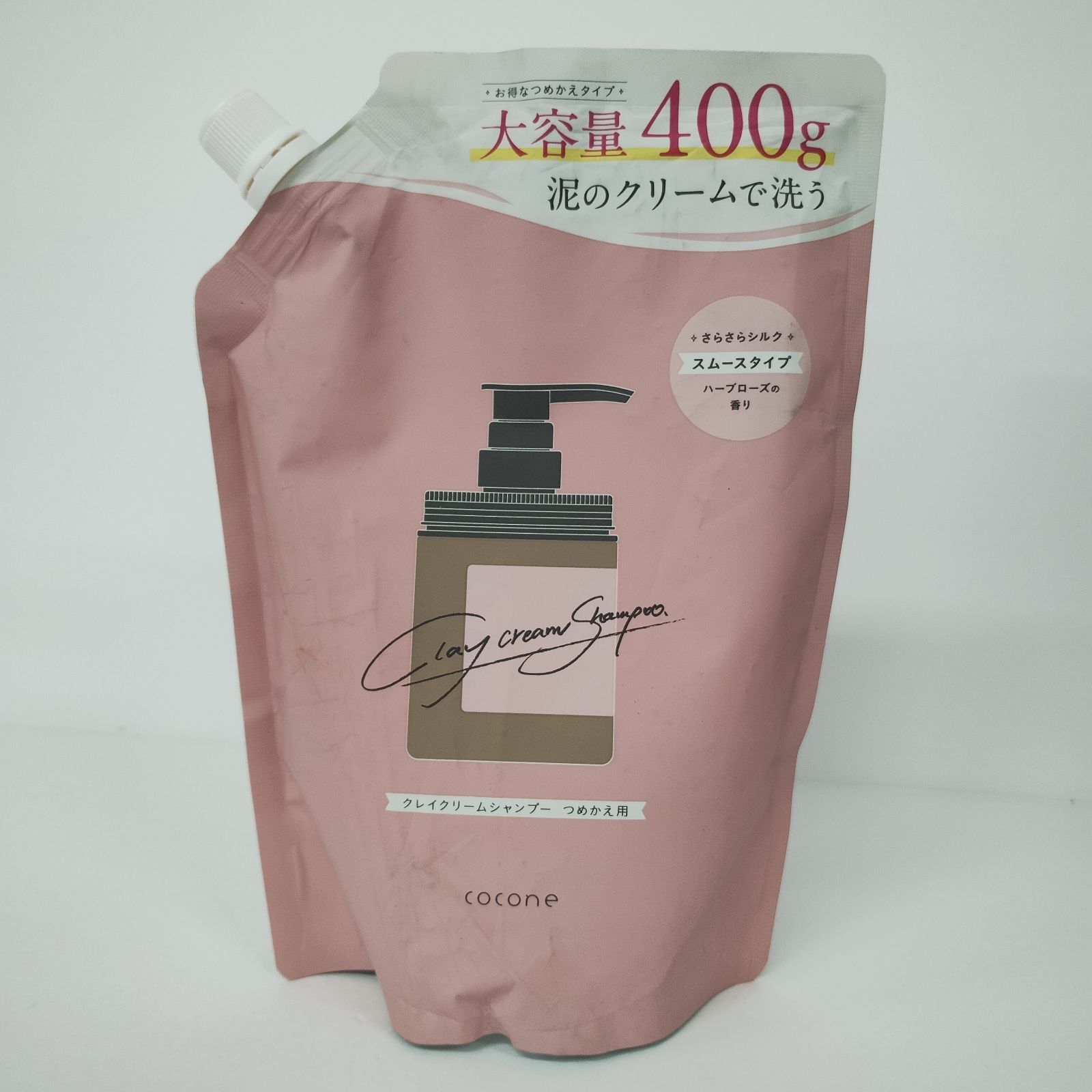 cocone ココネ クリームシャンプースムース 詰め替え用400g 3個セット cocone クレイクリームシャンプー スムース 詰め替え - はぐくみ
