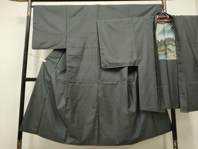 平和屋着物●男性 本場大島紬 アンサンブル 100亀甲 総詰め 正絹 CAAR7828hy