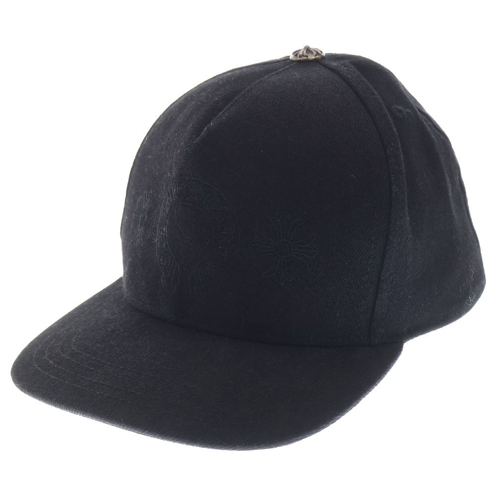 CHROME HEARTS クロムハーツ BASEBALL TRUCKER ベースボールトラッカー ホースシューCH刺繍キャップ帽子 ブラック 2238-304-2713