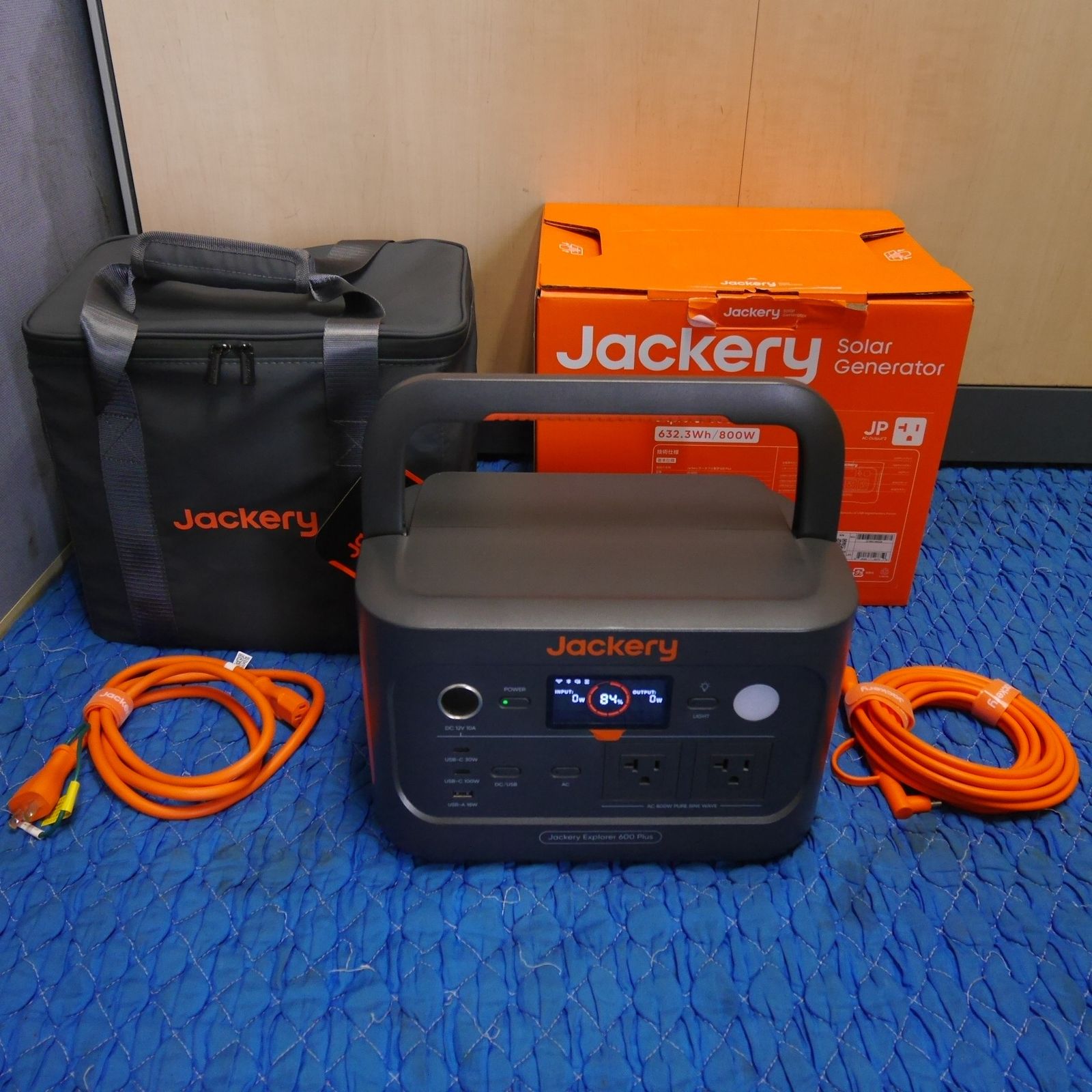 送料無料 キレイ JACKERY ポータブル 電源 600 Plus JE-600C 防災 アウトドア キャンプ 等に ジャクリ 現状品