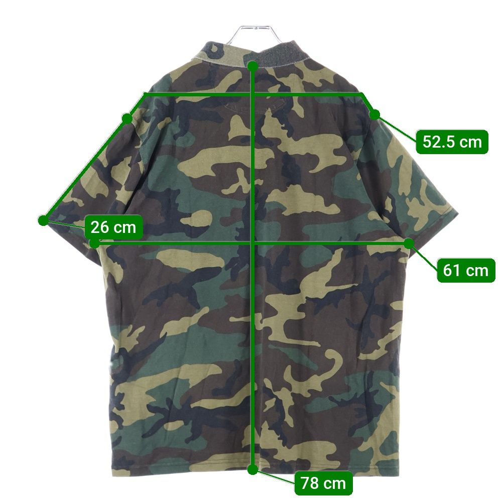 SUPREME (シュプリーム) 25SS Washed Camo Polo ロゴ刺繍 ウォッシュド