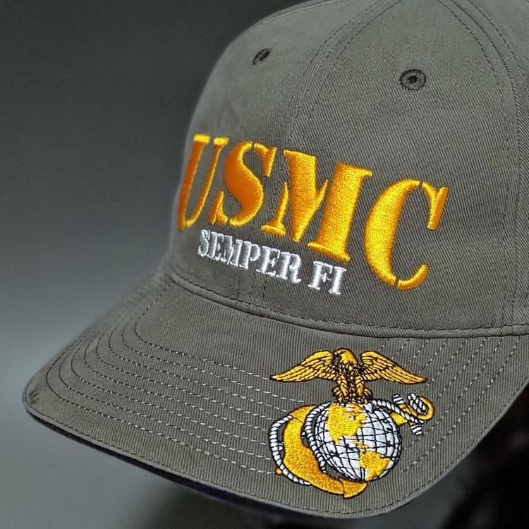 帽子 メンズ ミリタリー キャップ ROTHCO ロスコ ブランド US Marine オフィシャル USMC ロゴ オリーブ イエロー