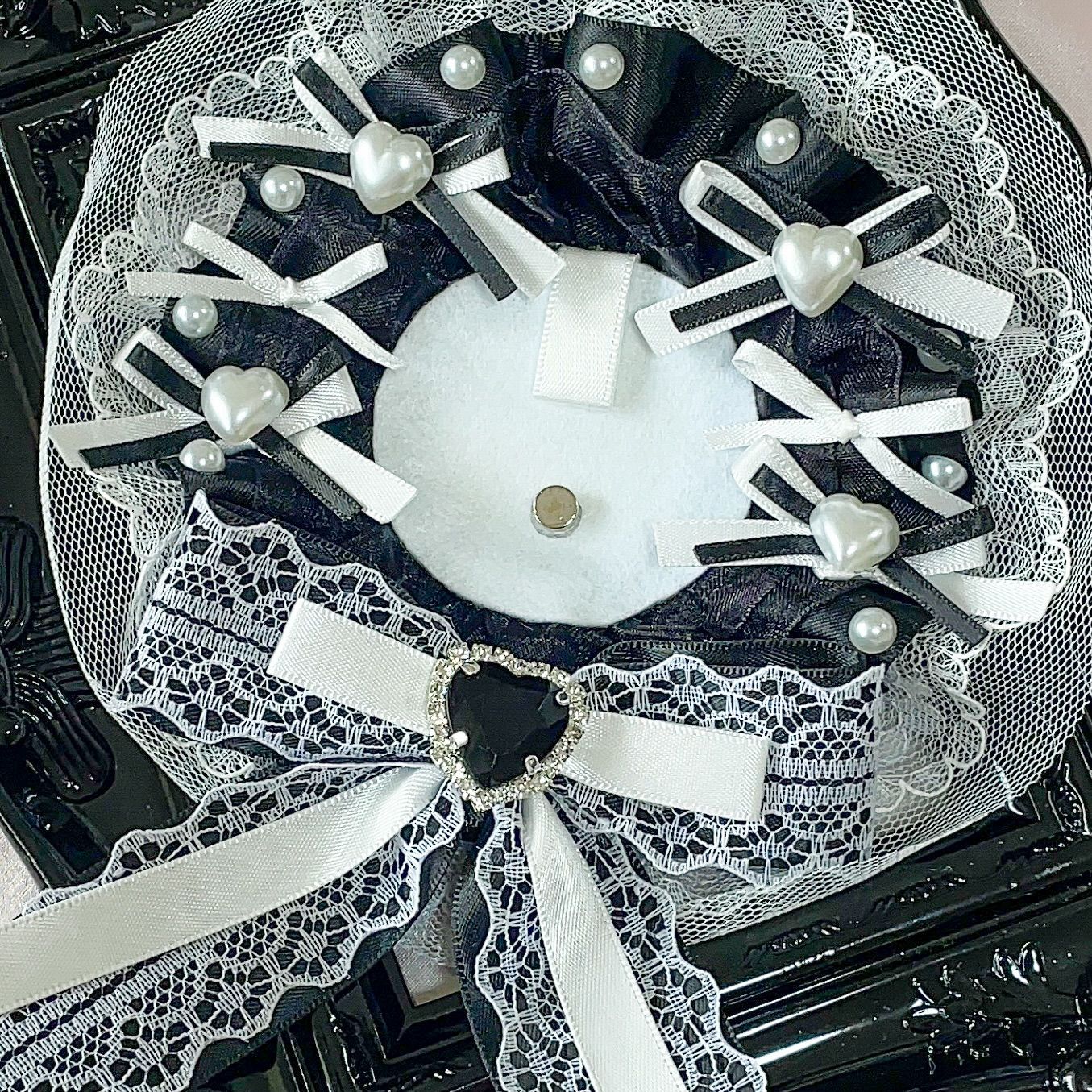 75mmサイズ】ロゼット 痛ロゼット 缶バッジ レースデコ 推し活 推し