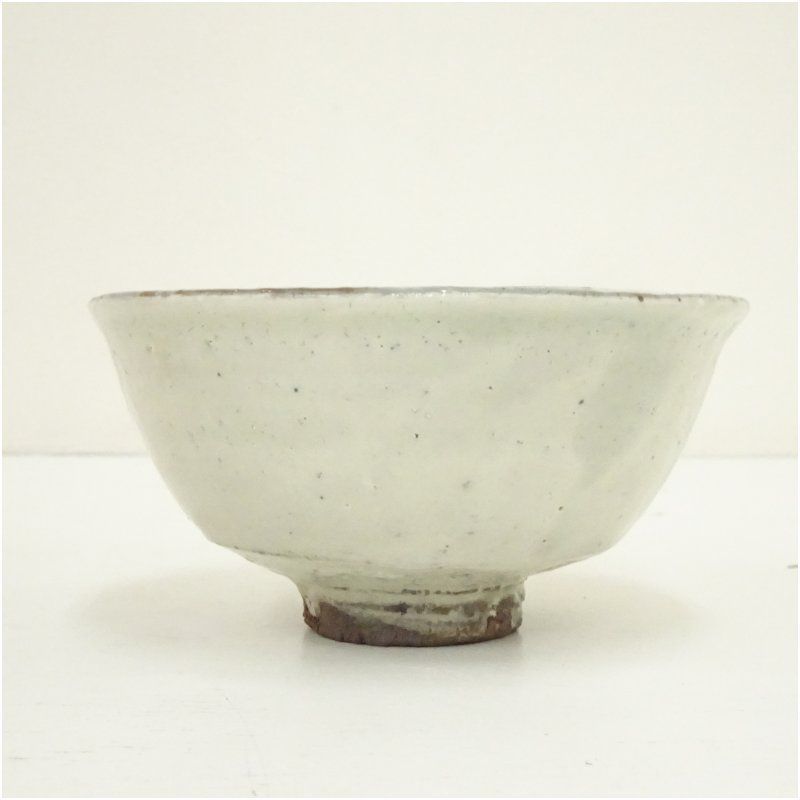 久村焼 柳楽勝重造 粉引茶碗（共箱） 茶道 抹茶 おしゃれ 抹茶茶碗