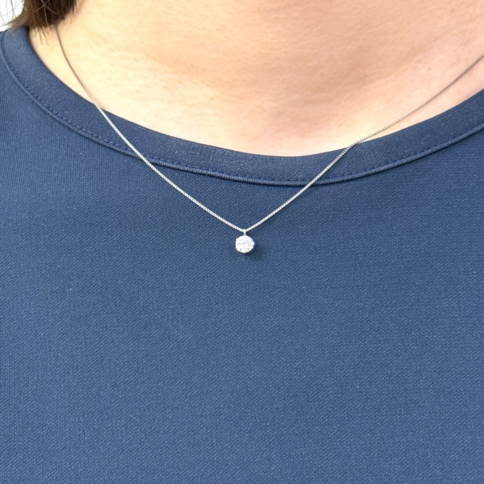 新品 ネックレス プラチナ ダイヤモンド 0.301ct Fカラー VERY
