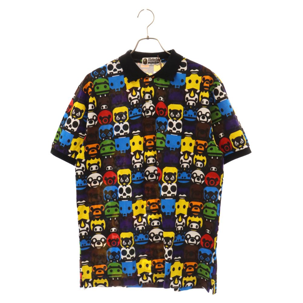 A BATHING APE ポロシャツ APE HEAD NIGO 半袖 S A BATHING APE（ア