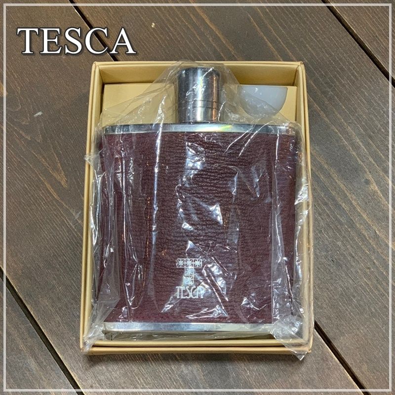 テスカ Tesca ウィスキーボトル 携帯水筒 スキットル 170ml き ワインレッド YUKIWA ユキワ アウトドア用品 酒器 ME1208-3