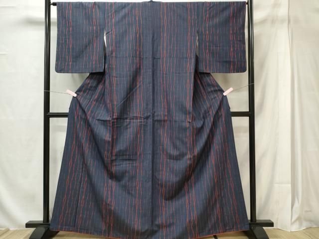 平和屋着物○上質な紬 風景樹林文 正絹 逸品 DAAX3792az