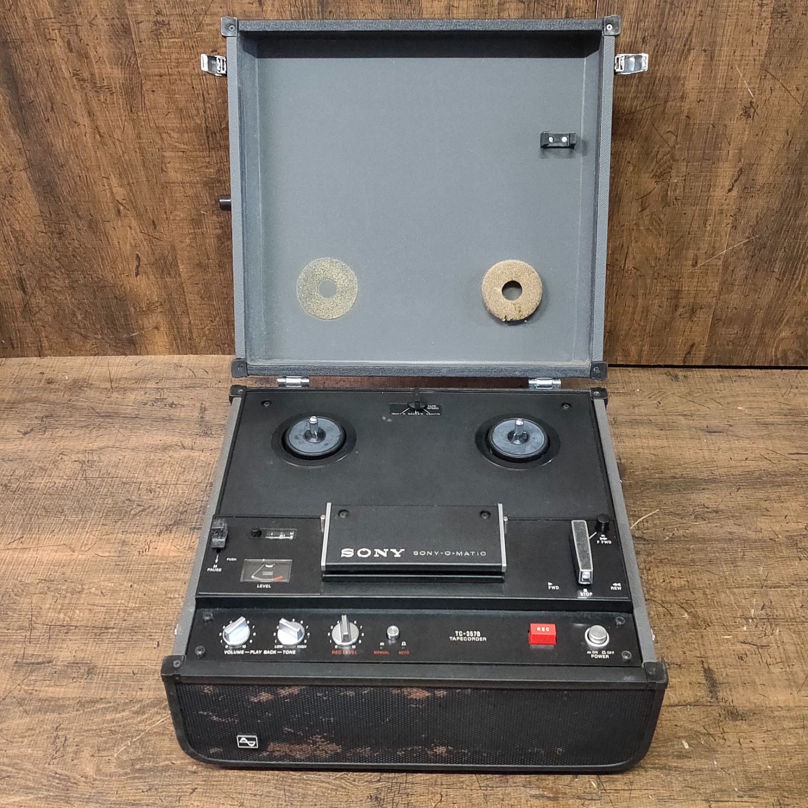 M623 ジャンク品 SONY テープレコーダー TC-357B 通電確認済 【公式通販】