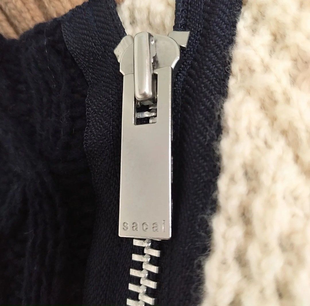 sacai - つーさん　2018aw  sacai  ライダースニット　size1 ユニセックス】 2018AW／Knit Riders Jacket Riders Zip Up Knit