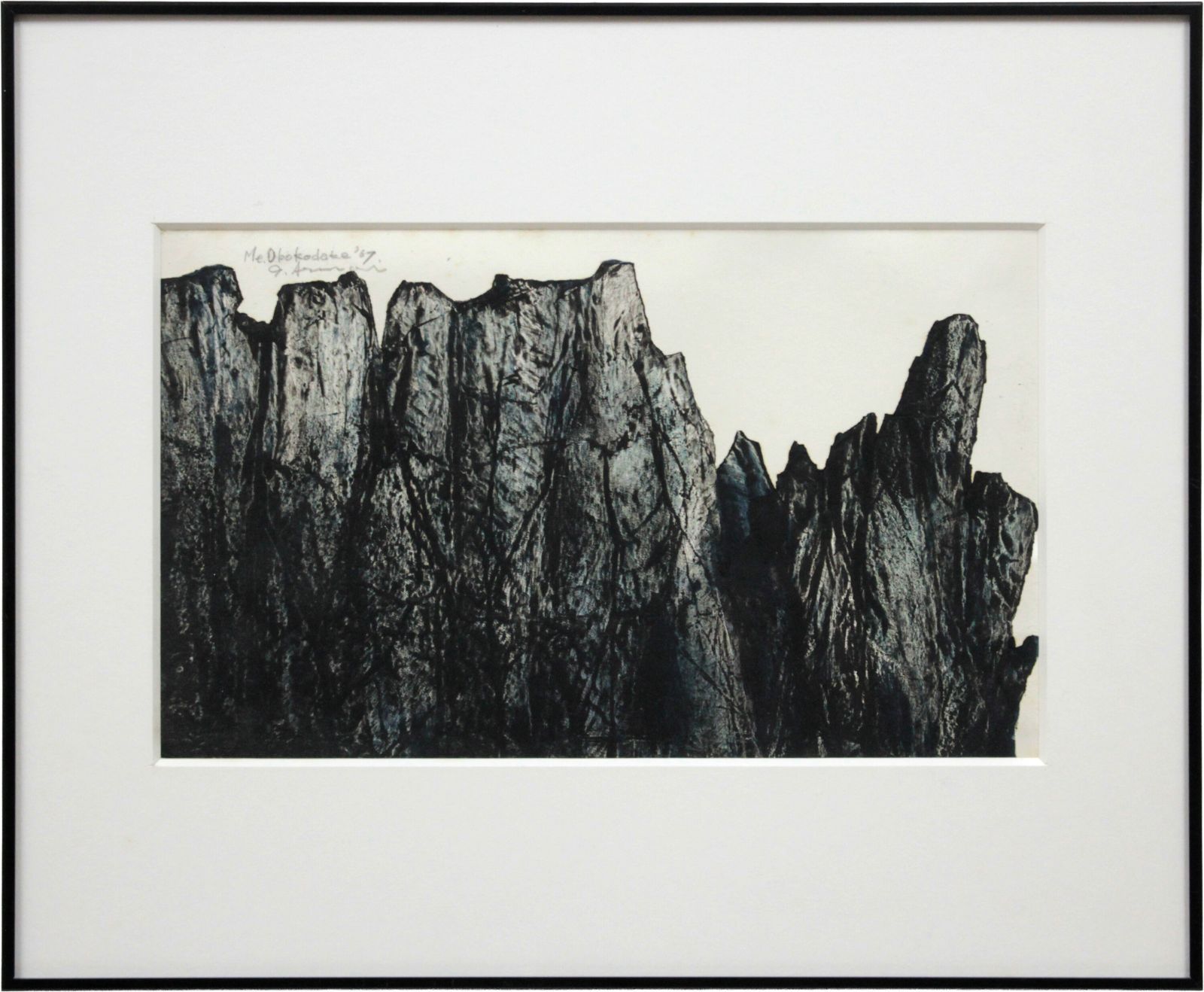 一原有徳 「雄鉾岳」 モノタイプ 絵画 一原有徳 『雄鉾岳』 モノタイプ - 北海道画廊
