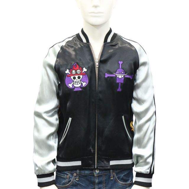 TEN STRIKE × ONE PIECE 火拳のエース 柄 刺繍 リバーシブル