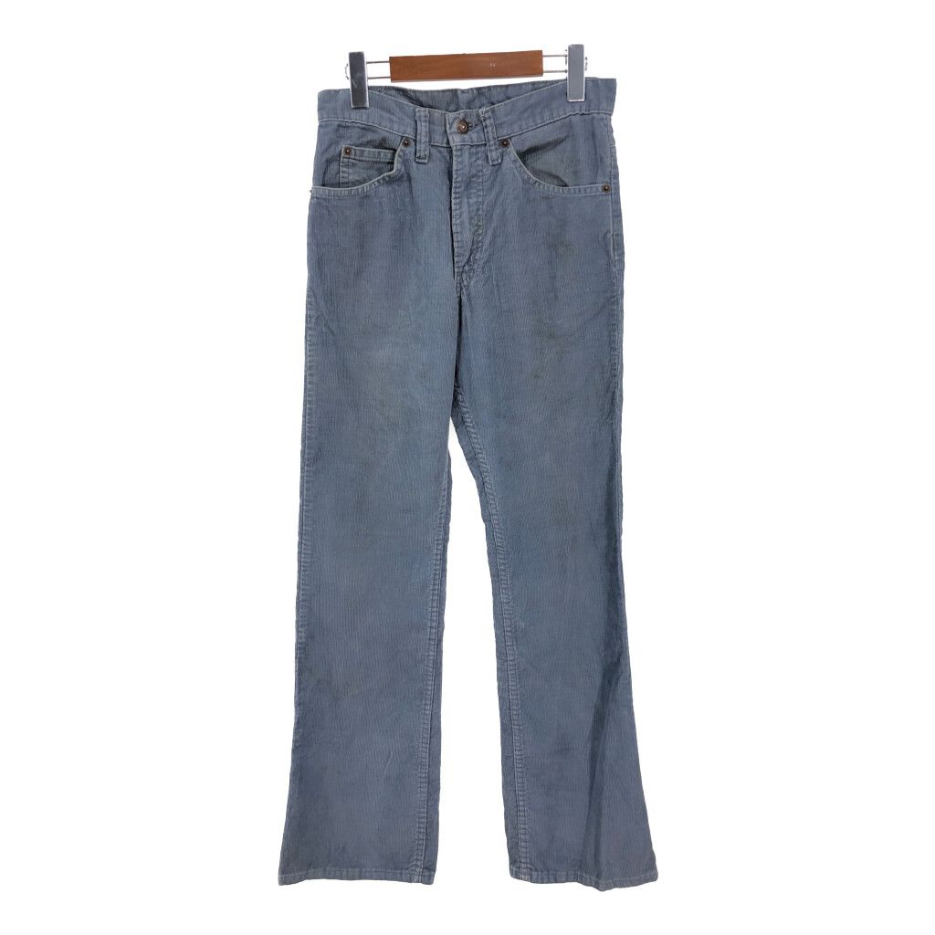 80年代 USA製 Levi's リーバイス 517-1505 コーデュロイパンツ ライトブルー (メンズ W29 L32) 中古 古着 R5282