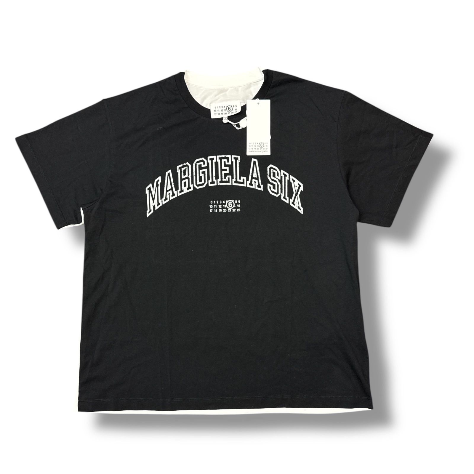 ＭＭ６ maison margielaのTシャツ MM6 Maison Margiela プリント Tシャツ | ブラック | FARFETCH JP