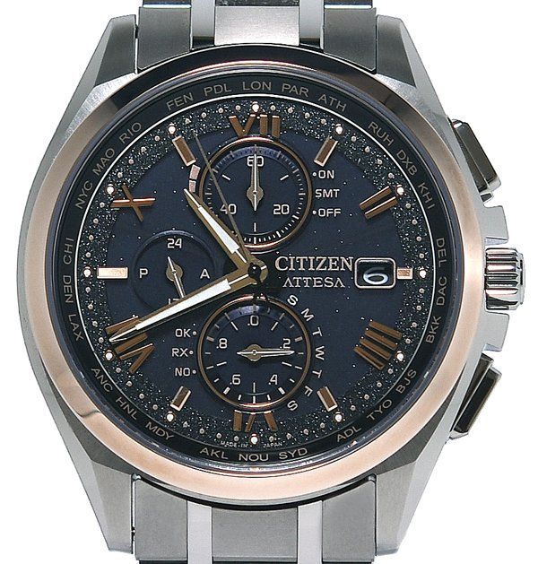 ☆極美品！CITIZEN ATTESA AT8254-61E ダイレクトフライト DENPA Limited Models YOAKE  COLLECTION エコ・ドライブ電波時計 メンズ☆ - メルカリ