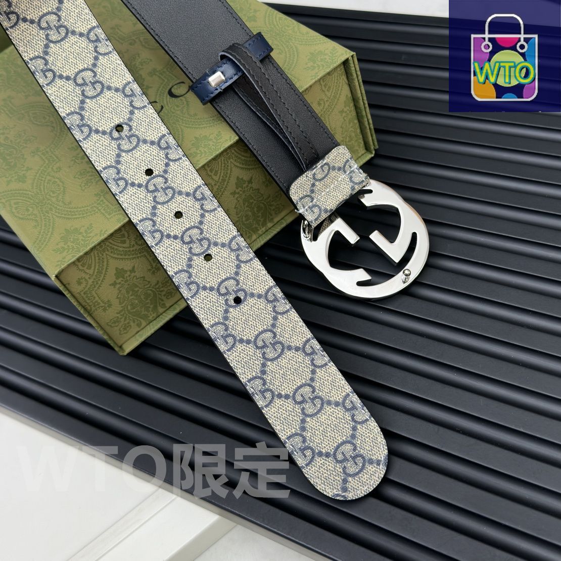 GUCCI グッチ ベルト GUCCI グッチ 182320 497717 85 34 Guccissima Square G Belt