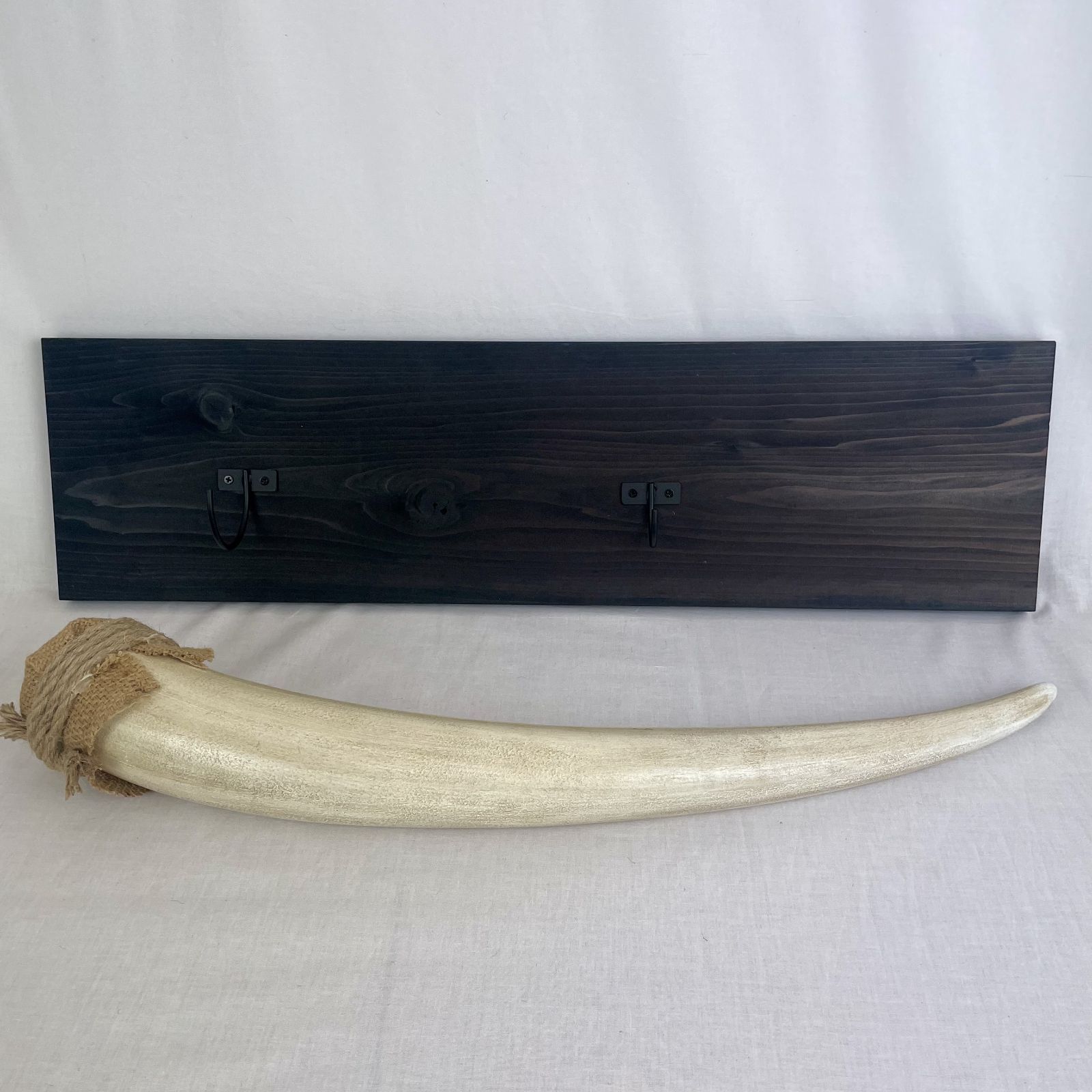 象牙レプリカ オブジェ 壁掛け アフリカン サファリ風 国内特注品