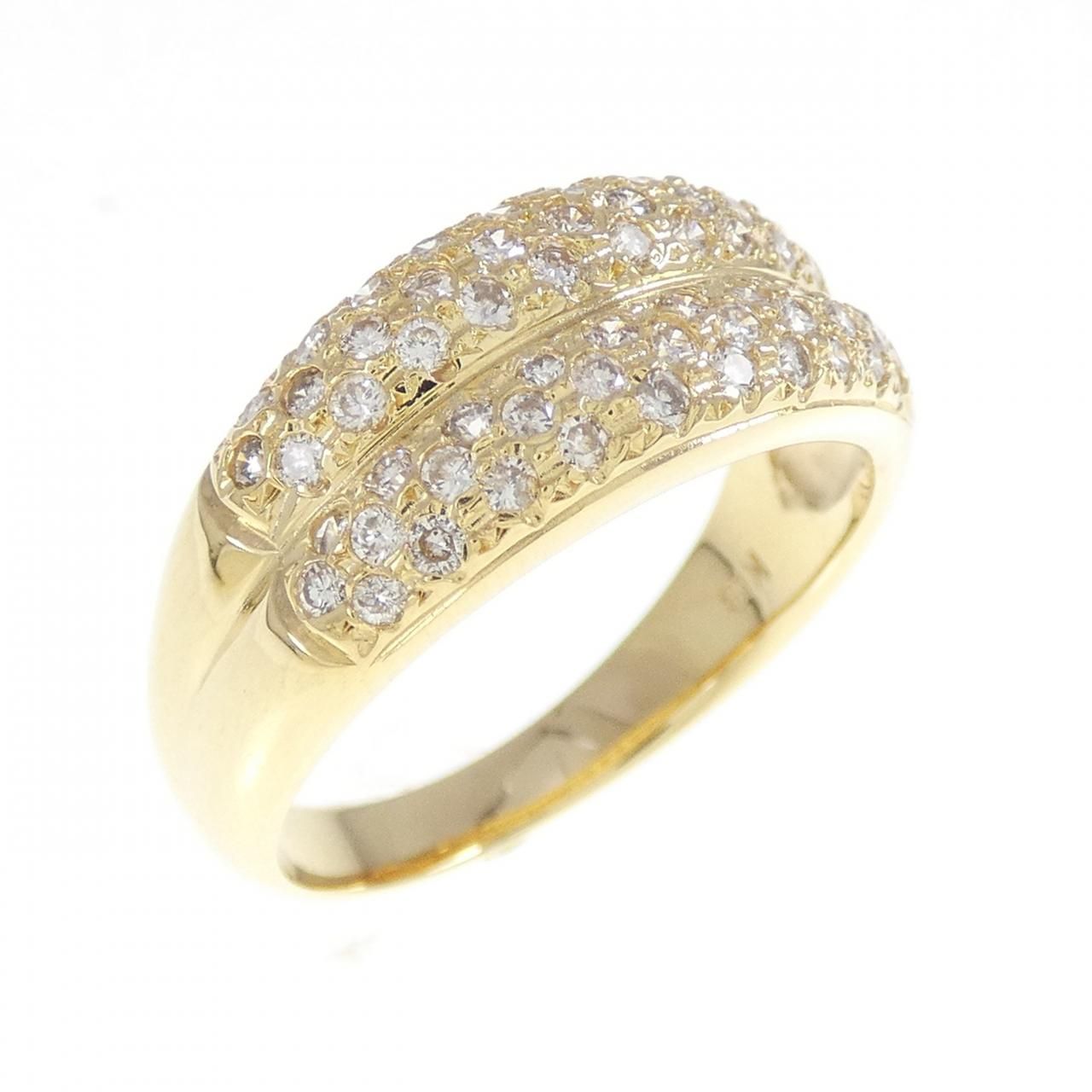 K18YG ダイヤモンド リング 0.50CT 金K18 ダイヤモンド0,50ct リング