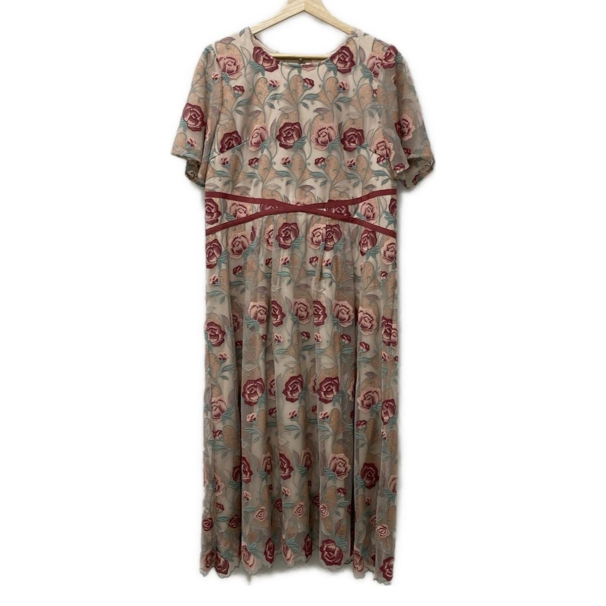 極美品】サラマリカ コットンエスニック小紋プリントドレス アラベスク