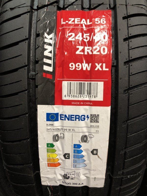 新品 iLINK L-ZEAL56 245/40ZR20 夏タイヤ ブレスト DON CORLEONE 