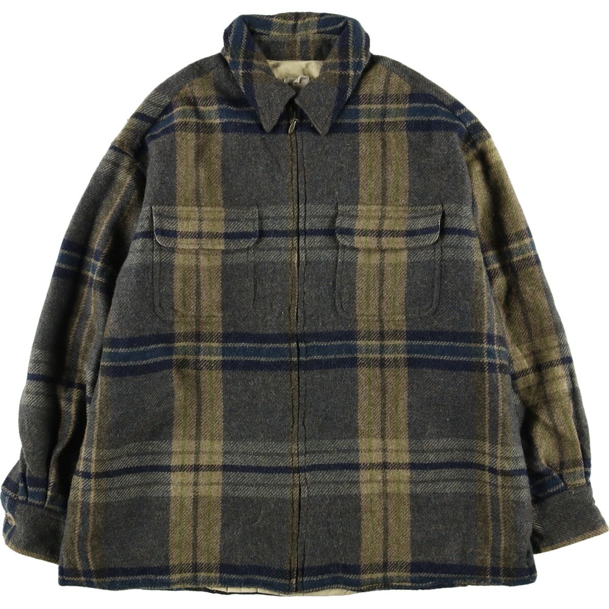 古着 90年代 ジェイクルー J.Crew チェック柄 ウールジャケット メンズ 