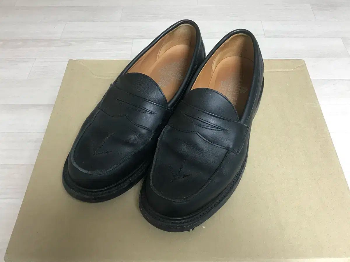 ローク タッセル キルト イングランド製 UK6.5 希少 黒 レザー キルト