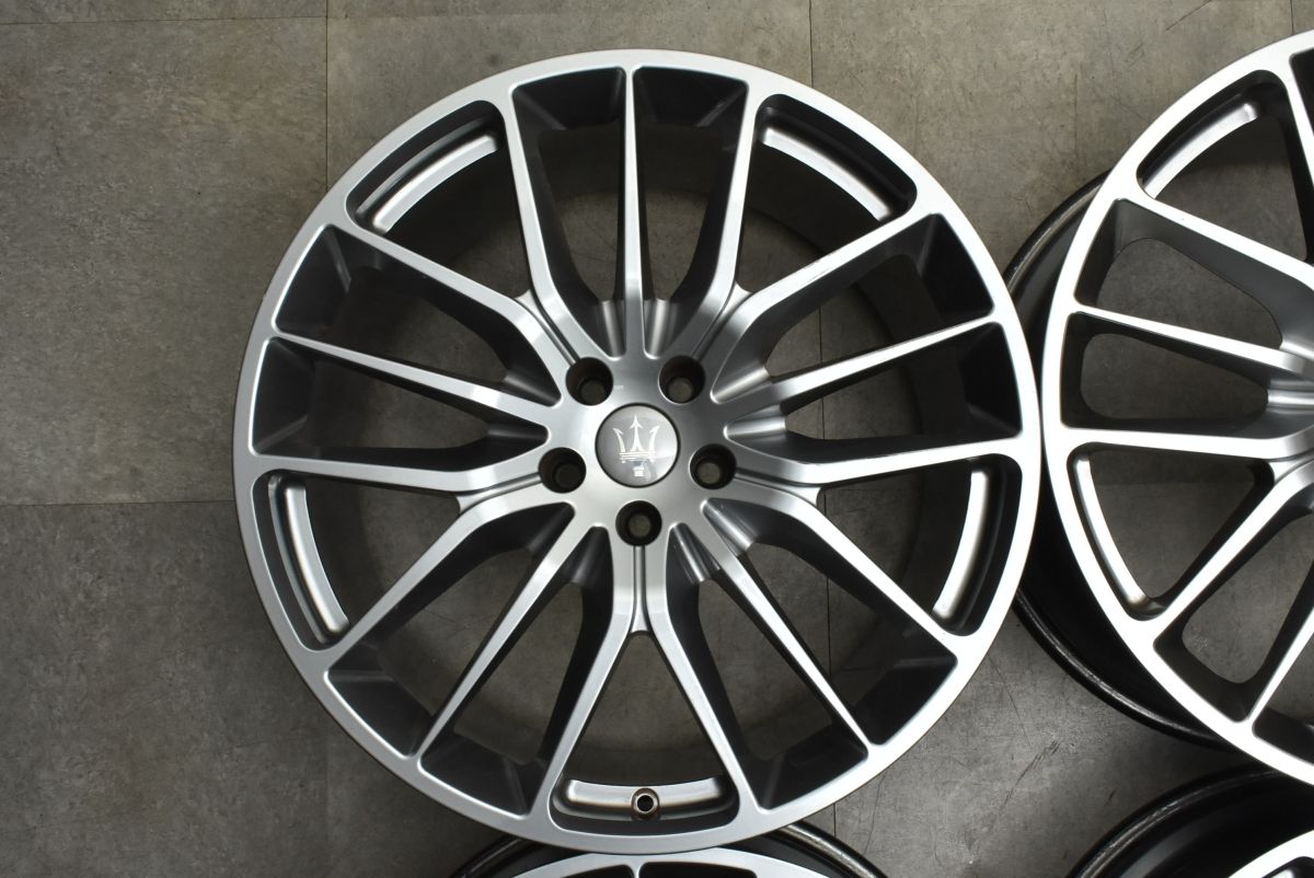 【人気急上昇】 鍛造品 マセラティ クアトロポルテ 純正 チターノ 21in 8.5J 44 10.5J 45 SPEEDLINE製 4本 670011860 670011859